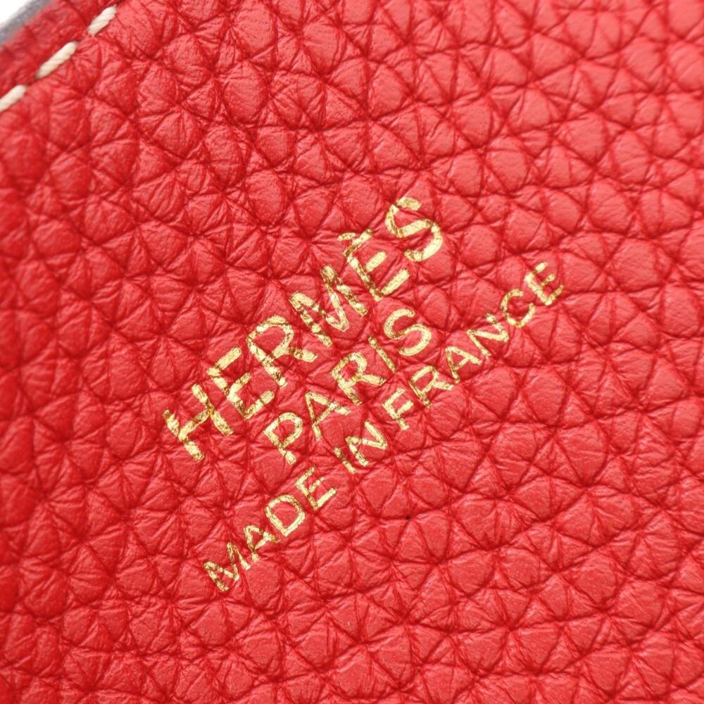Hermes Double Sens 45 Rouge Casaque Reversible Tote Bag Handbag, Taurillon Cl... - Picture 4 of 11